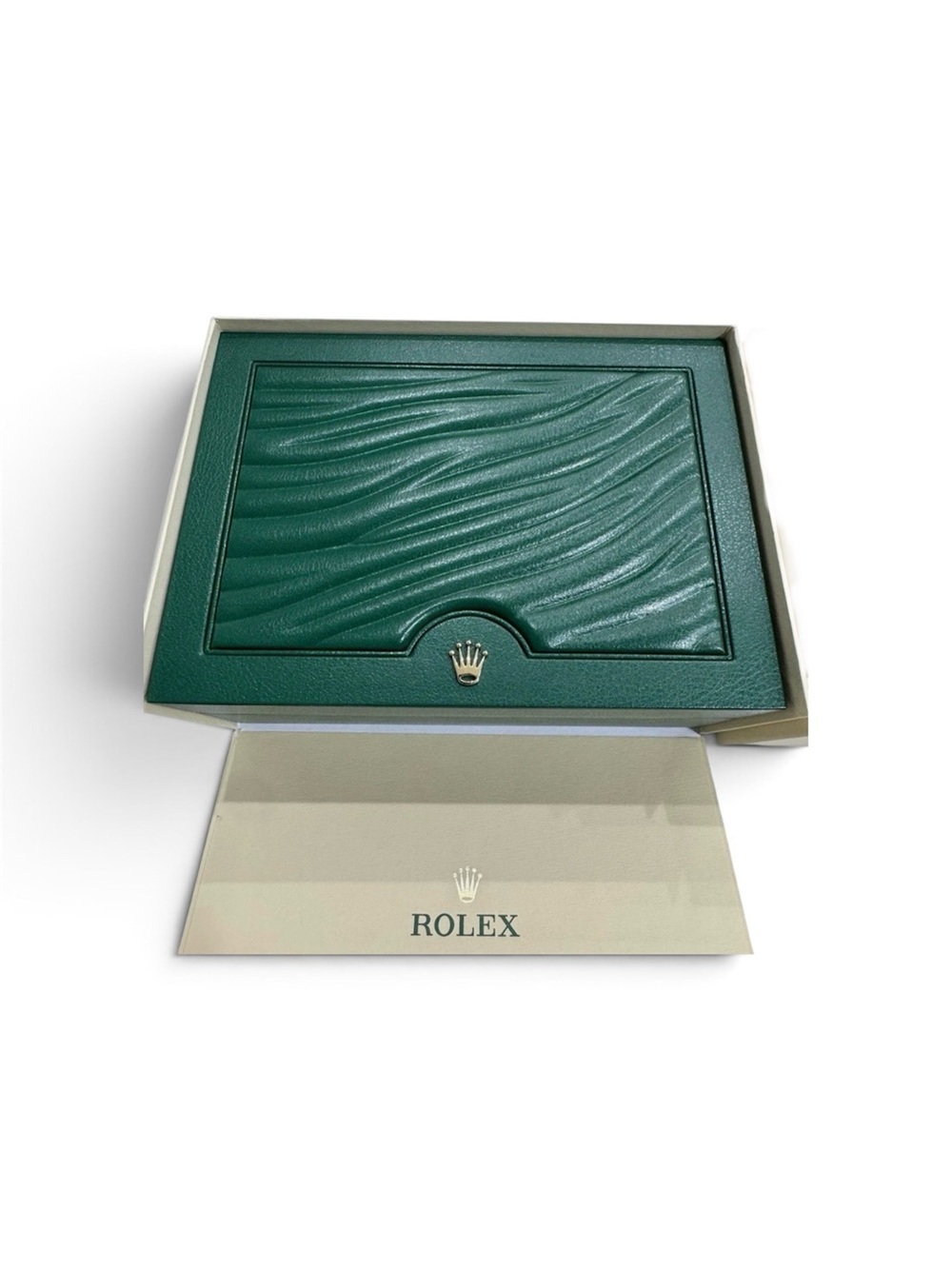 Authentic NEW STYLE ROLEX Watch Box For Oyster Perpetual OP Booklets FULL SET